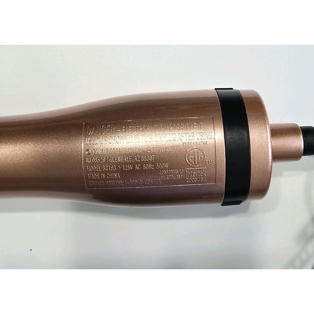 Conair Infiniti Pro Curling Iron With Curling Brush Attachment Bronze Color - Picture 4 of 4